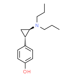 ChemSpider 2D Image | 4-[(1S,2R)-2-(Dipropylamino)cyclopropyl]phenol | C15H23NO