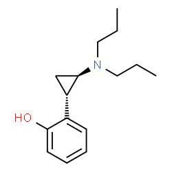 ChemSpider 2D Image | 2-[(1S,2R)-2-(Dipropylamino)cyclopropyl]phenol | C15H23NO