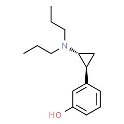 ChemSpider 2D Image | 3-[(1S,2R)-2-(Dipropylamino)cyclopropyl]phenol | C15H23NO
