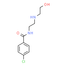 ChemSpider 2D Image | 4-Chloro-N-{2-[(2-hydroxyethyl)amino]ethyl}benzamide | C11H15ClN2O2