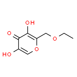 ChemSpider 2D Image | 2-(Ethoxymethyl)-3,5-dihydroxy-4H-pyran-4-one | C8H10O5