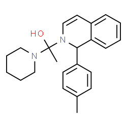 ChemSpider 2D Image | 1-[1-(4-Methylphenyl)-2(1H)-isoquinolinyl]-1-(1-piperidinyl)ethanol | C23H28N2O