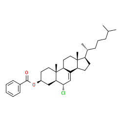 ChemSpider 2D Image | 3beta-Benzoyloxy-6alpha-chloro-5alpha-cholest-7-ene | C34H49ClO2