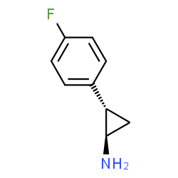 ChemSpider 2D Image | (1R,2S)-2-(4-Fluorophenyl)cyclopropanamine | C9H10FN