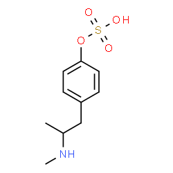 ChemSpider 2D Image | 4-[2-(Methylamino)propyl]phenyl hydrogen sulfate | C10H15NO4S