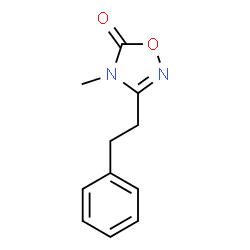 ChemSpider 2D Image | 4-Methyl-3-(2-phenylethyl)-1,2,4-oxadiazol-5(4H)-one | C11H12N2O2