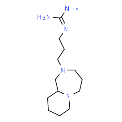 ChemSpider 2D Image | 2-[3-(Octahydropyrido[1,2-a][1,4]diazepin-2(3H)-yl)propyl]guanidine | C13H27N5