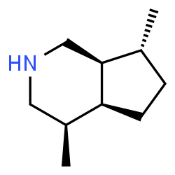 ChemSpider 2D Image | (4R,4aS,7R,7aS)-4,7-Dimethyloctahydro-1H-cyclopenta[c]pyridine | C10H19N