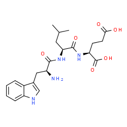 ChemSpider 2D Image | L-Tryptophyl-L-leucyl-L-glutamic acid | C22H30N4O6