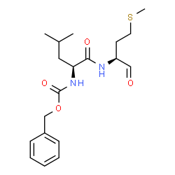 ChemSpider 2D Image | N~2~-[(Benzyloxy)carbonyl]-N-[(2S)-4-(methylsulfanyl)-1-oxo-2-butanyl]-L-leucinamide | C19H28N2O4S