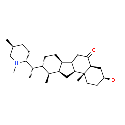 ChemSpider 2D Image | (3beta,5alpha,12alpha,13beta)-3-Hydroxy-28-methyl-5,6,12,13-tetrahydroveratraman-6-one | C28H47NO2