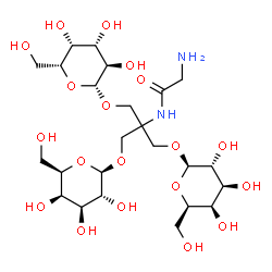 ChemSpider 2D Image | 3-(beta-D-Galactopyranosyloxy)-2-[(beta-D-galactopyranosyloxy)methyl]-2-(glycylamino)propyl beta-D-galactopyranoside | C24H44N2O19
