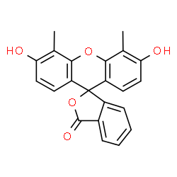 ChemSpider 2D Image | 3',6'-Dihydroxy-4',5'-dimethyl-3H-spiro[2-benzofuran-1,9'-xanthen]-3-one | C22H16O5