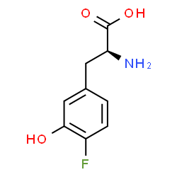 ChemSpider 2D Image | 4-Fluoro-3-hydroxy-L-phenylalanine | C9H10FNO3