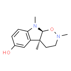 ChemSpider 2D Image | (4aS,9aS)-2,4a,9-Trimethyl-2,3,4,4a,9,9a-hexahydro[1,2]oxazino[6,5-b]indol-6-ol | C13H18N2O2