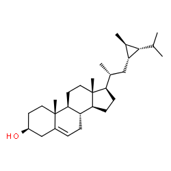 ChemSpider 2D Image | (3beta,23R,28R)-23,28-Cyclostigmast-5-en-3-ol | C29H48O