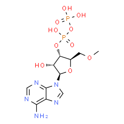 ChemSpider 2D Image | 5'-O-Methyladenosine 3'-(trihydrogen diphosphate) | C11H17N5O10P2