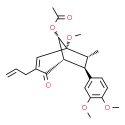 ChemSpider 2D Image | Kadsurenin L | C23H28O6