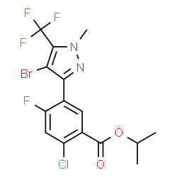 ChemSpider 2D Image | fluazolate | C15H12BrClF4N2O2