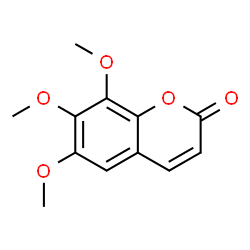ChemSpider 2D Image | 6,7,8-trimethoxycoumarin | C12H12O5