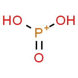 ChemSpider 2D Image | Dihydroxy(oxo)phosphonium | H3O3P