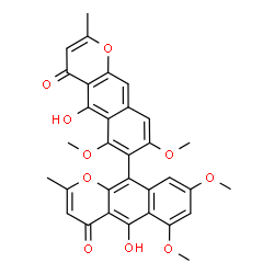 ChemSpider 2D Image | Aurasperone A | C32H26O10