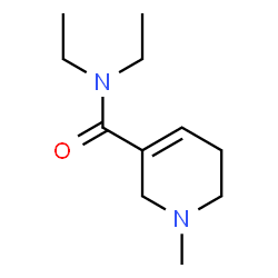 ChemSpider 2D Image | N,N-Diethyl-1-methyl-1,2,5,6-tetrahydro-3-pyridinecarboxamide | C11H20N2O