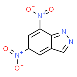 ChemSpider 2D Image | 5,7-Dinitro-5H-indazole | C7H4N4O4