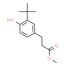 ChemSpider 2D Image | Methyl 3-(1,1-dimethylethyl)-4-hydroxybenzenepropanoate | C14H20O3