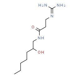 ChemSpider 2D Image | N~3~-(Diaminomethylene)-N-(2-hydroxyheptyl)-beta-alaninamide | C11H24N4O2
