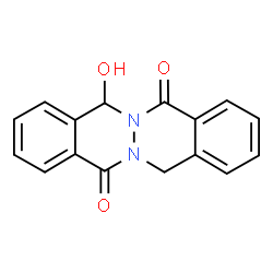 ChemSpider 2D Image | 7-Hydroxyphthalazino[2,3-b]phthalazine-5,12(7H,14H)-dione | C16H12N2O3