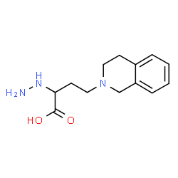 ChemSpider 2D Image | 4-(3,4-Dihydro-2(1H)-isoquinolinyl)-2-hydrazinobutanoic acid | C13H19N3O2