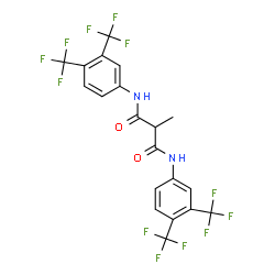 ChemSpider 2D Image | N,N'-Bis[3,4-bis(trifluoromethyl)phenyl]-2-methylmalonamide | C20H12F12N2O2
