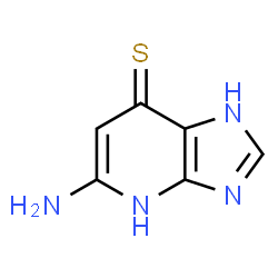 ChemSpider 2D Image | 5-Amino-1,4-dihydro-7H-imidazo[4,5-b]pyridine-7-thione | C6H6N4S