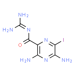 ChemSpider 2D Image | 3,5-Diamino-N-(diaminomethylene)-6-iodo-2-pyrazinecarboxamide | C6H8IN7O