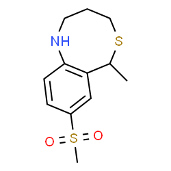 ChemSpider 2D Image | 6-Methyl-8-(methylsulfonyl)-1,3,4,6-tetrahydro-2H-5,1-benzothiazocine | C12H17NO2S2