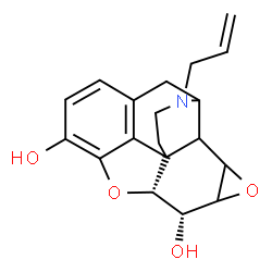 ChemSpider 2D Image | (13R,14R)-4-Allyl-12,16-dioxa-4-azahexacyclo[9.7.1.0~1,13~.0~5,18~.0~7,19~.0~15,17~]nonadeca-7(19),8,10-triene-10,14-diol | C19H21NO4