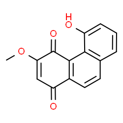 ChemSpider 2D Image | 5-Hydroxy-3-methoxy-1,4-phenanthrenedione | C15H10O4