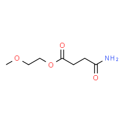 ChemSpider 2D Image | 2-Methoxyethyl 4-amino-4-oxobutanoate | C7H13NO4