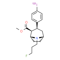 ChemSpider 2D Image | ioflupane (~123~I) | C18H23F123INO2