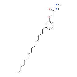 ChemSpider 2D Image | 2-(3-Pentadecylphenoxy)acetohydrazide | C23H40N2O2