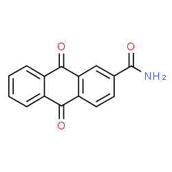 ChemSpider 2D Image | 9,10-Dioxo-9,10-dihydro-2-anthracenecarboxamide | C15H9NO3