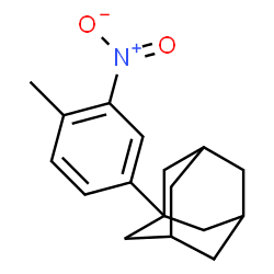 ChemSpider 2D Image | 1-(4-Methyl-3-nitrophenyl)adamantane | C17H21NO2