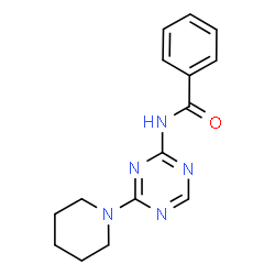 ChemSpider 2D Image | N-[4-(1-Piperidinyl)-1,3,5-triazin-2-yl]benzamide | C15H17N5O