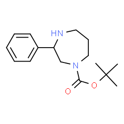 ChemSpider 2D Image | tert-butyl 3-phenyl-1,4-diazepane-1-carboxylate | C16H24N2O2