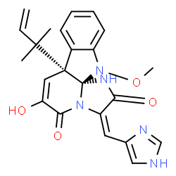 ChemSpider 2D Image | (E)-Meleagrin | C23H23N5O4