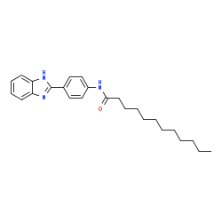 ChemSpider 2D Image | N-[4-(1H-Benzimidazol-2-yl)phenyl]dodecanamide | C25H33N3O
