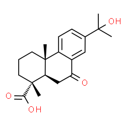 ChemSpider 2D Image | 15-Hydroxy-7-oxoabieta-8(14),9(11),12-trien-18-oic acid | C20H26O4