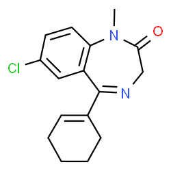 ChemSpider 2D Image | Tetrazepam | C16H17ClN2O