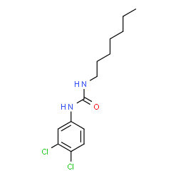 ChemSpider 2D Image | 1-(3,4-Dichlorophenyl)-3-heptylurea | C14H20Cl2N2O